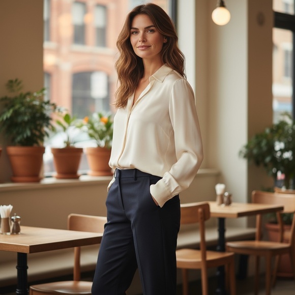 Banana Republic Pants - 12 Long~Banana Republic Navy Wool Straight Leg Trousers   NWT   size 12 Long